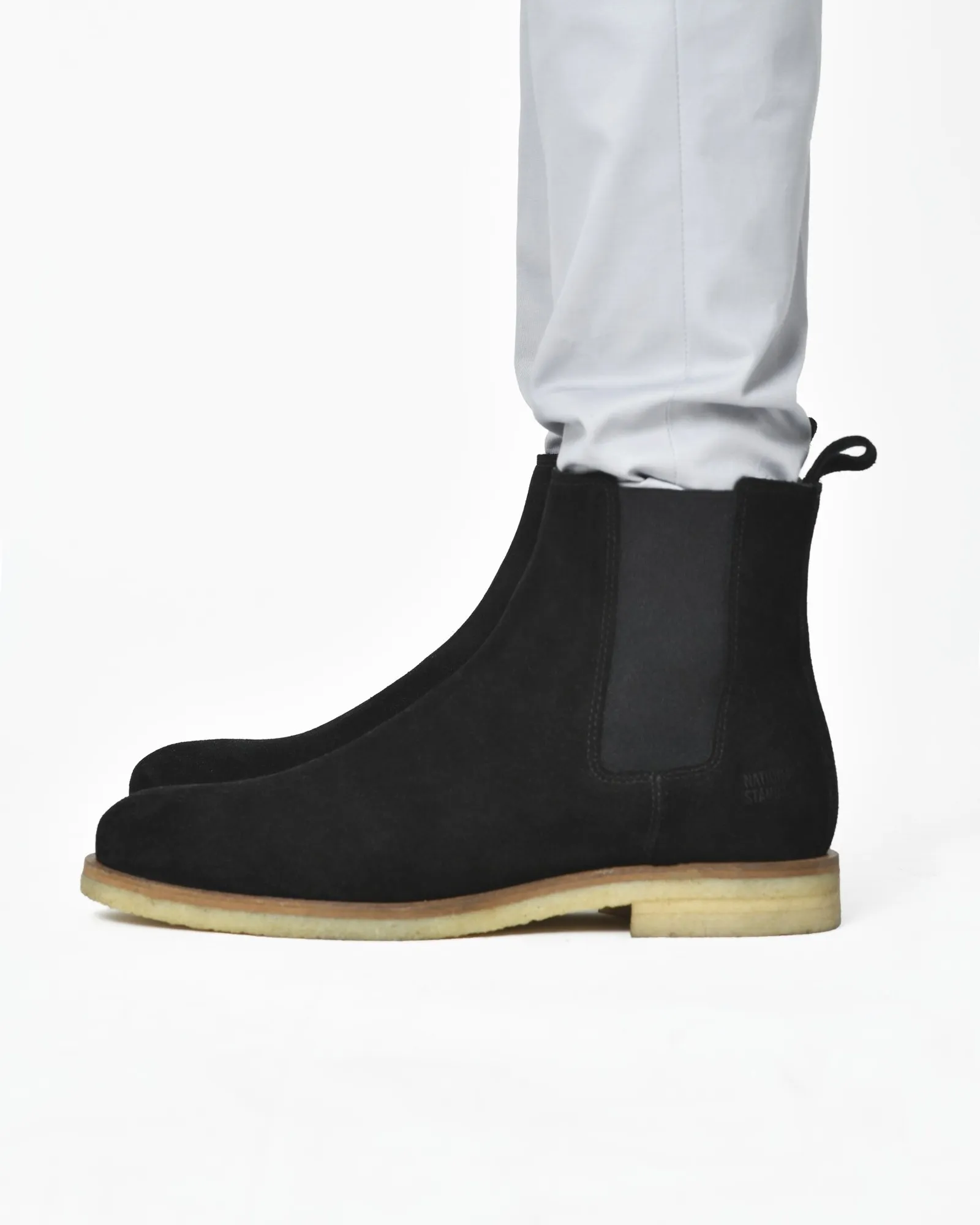 Bottines en daim noir National Standard 