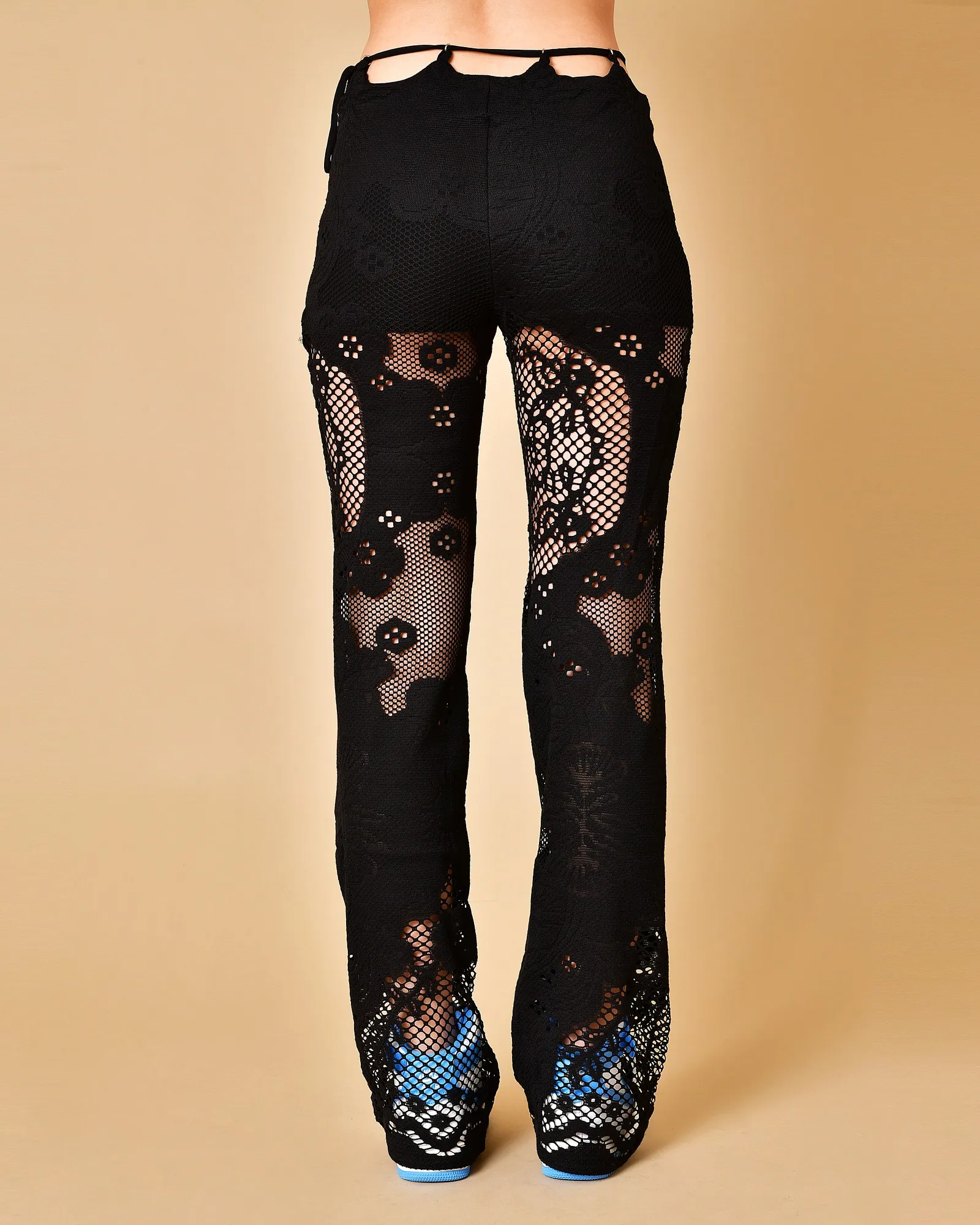 Pantalon en dentelle noir Beatrice B 