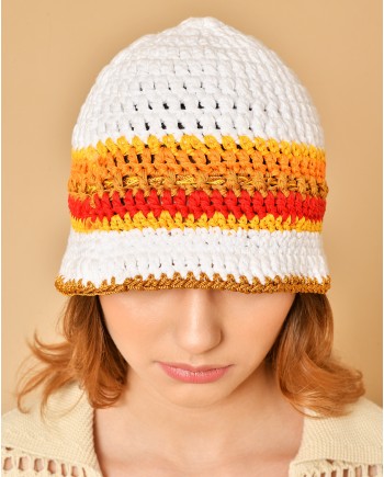 Bonnet en crochet coloré Sfizio 