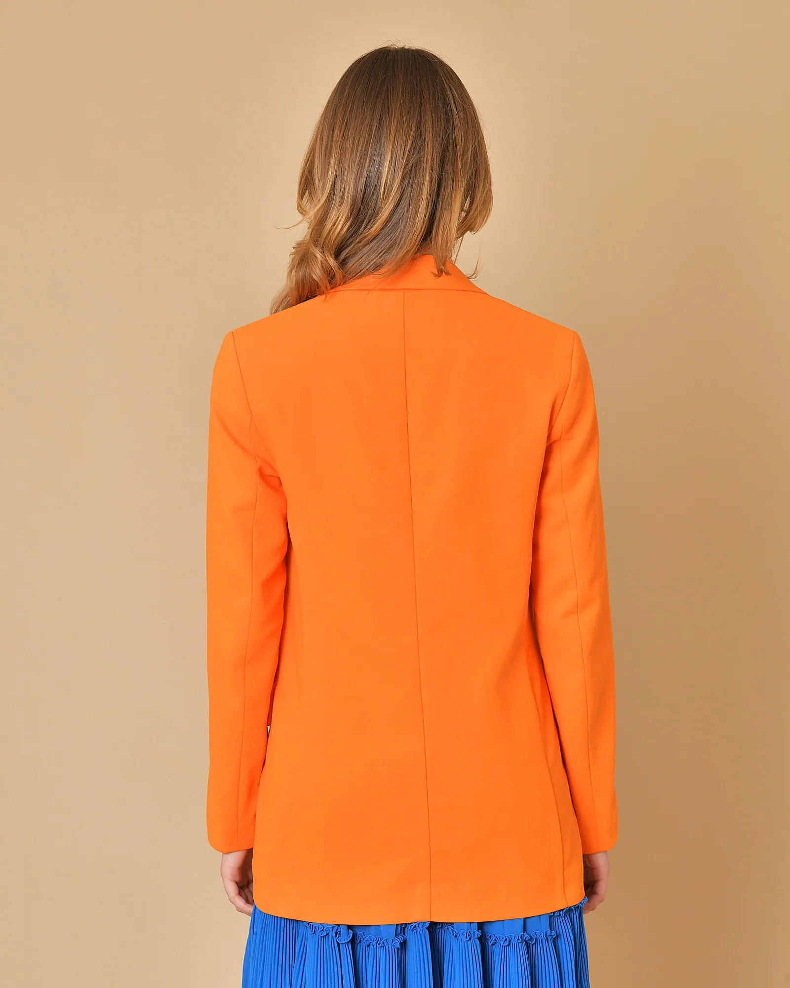 Blazer en coton orange Beatrice B 