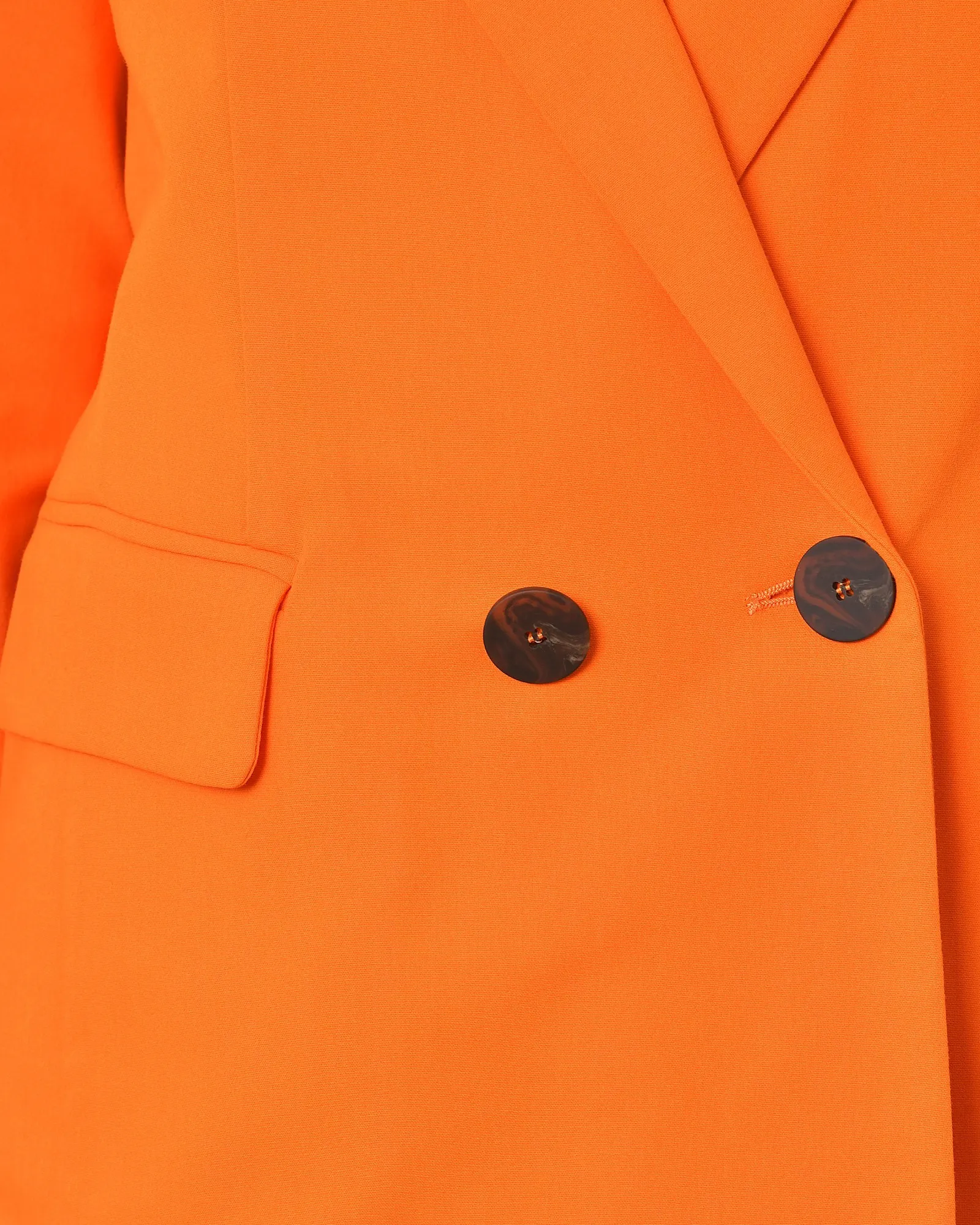 Blazer en coton orange Beatrice B 