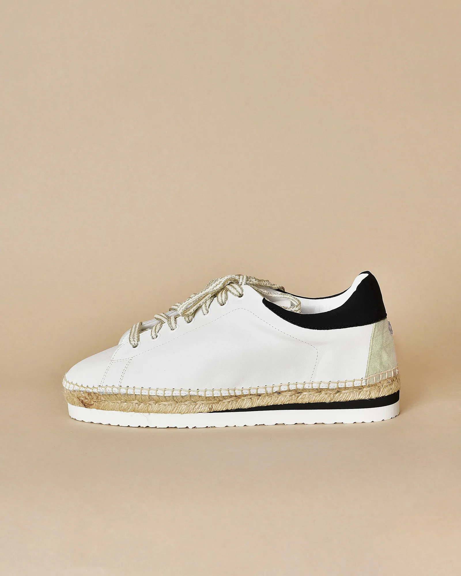 Espadrilles blanche en cuir Lorena Antoniazzi 