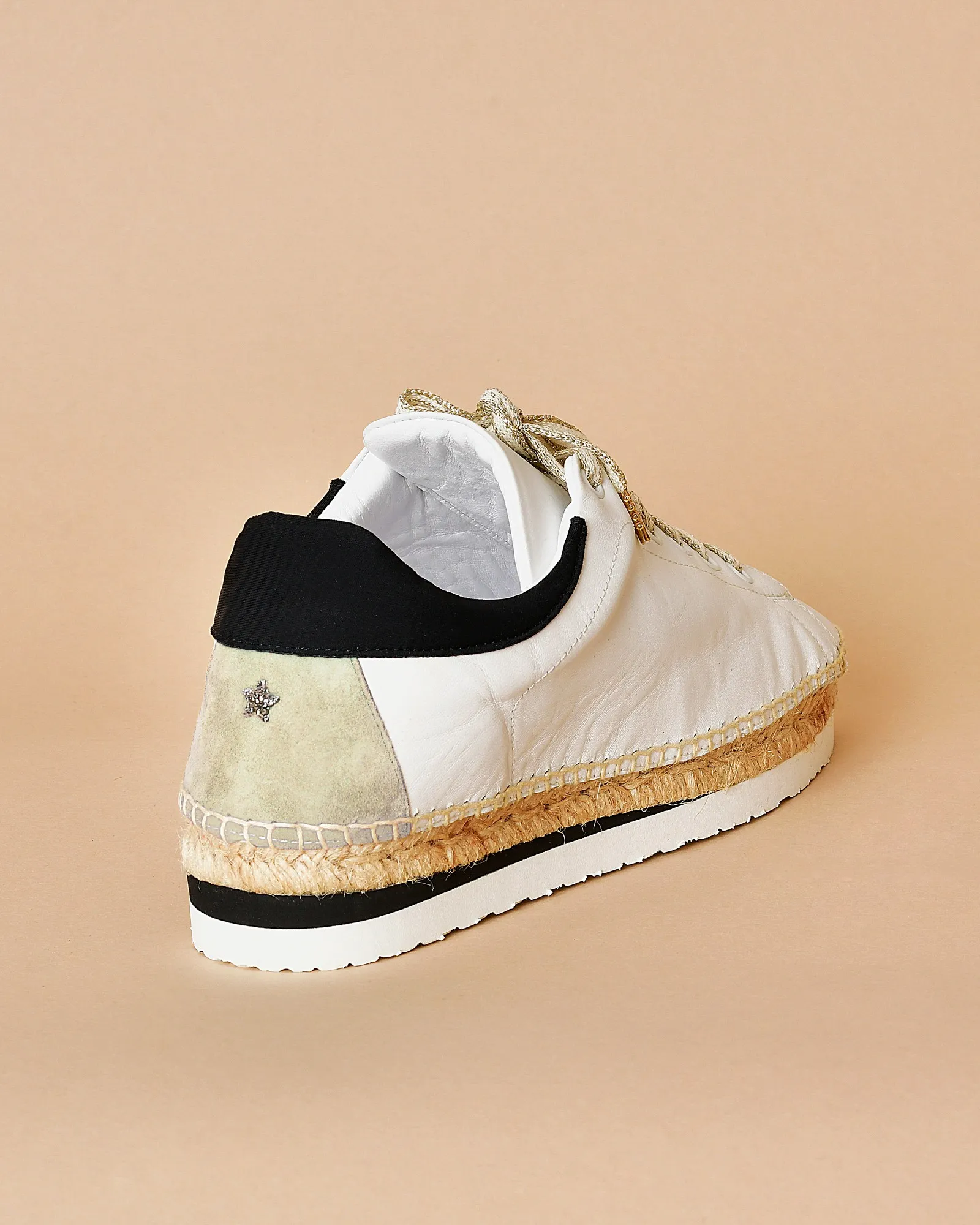 Espadrilles blanche en cuir Lorena Antoniazzi 