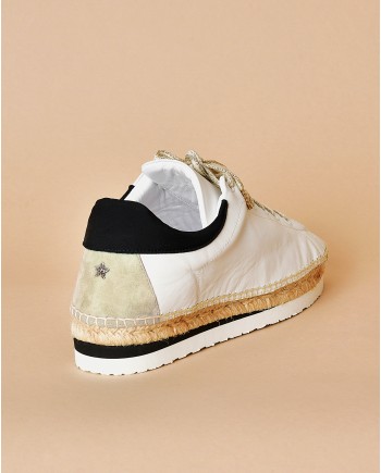 Espadrilles blanche en cuir Lorena Antoniazzi 