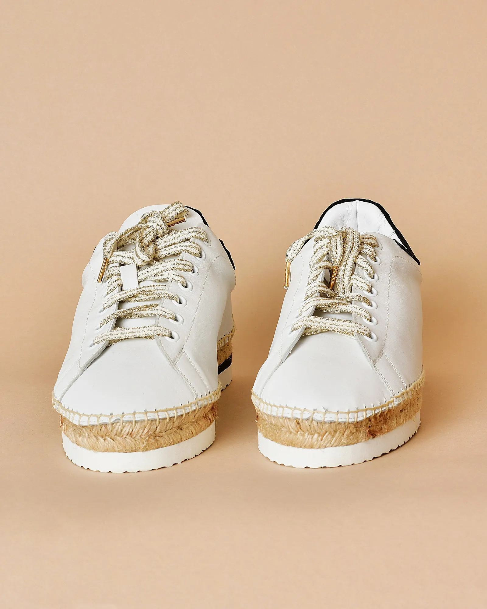 Espadrilles blanche en cuir Lorena Antoniazzi 