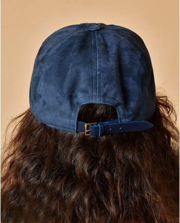 Casquette bleue en daim Lorena Antoniazzi 