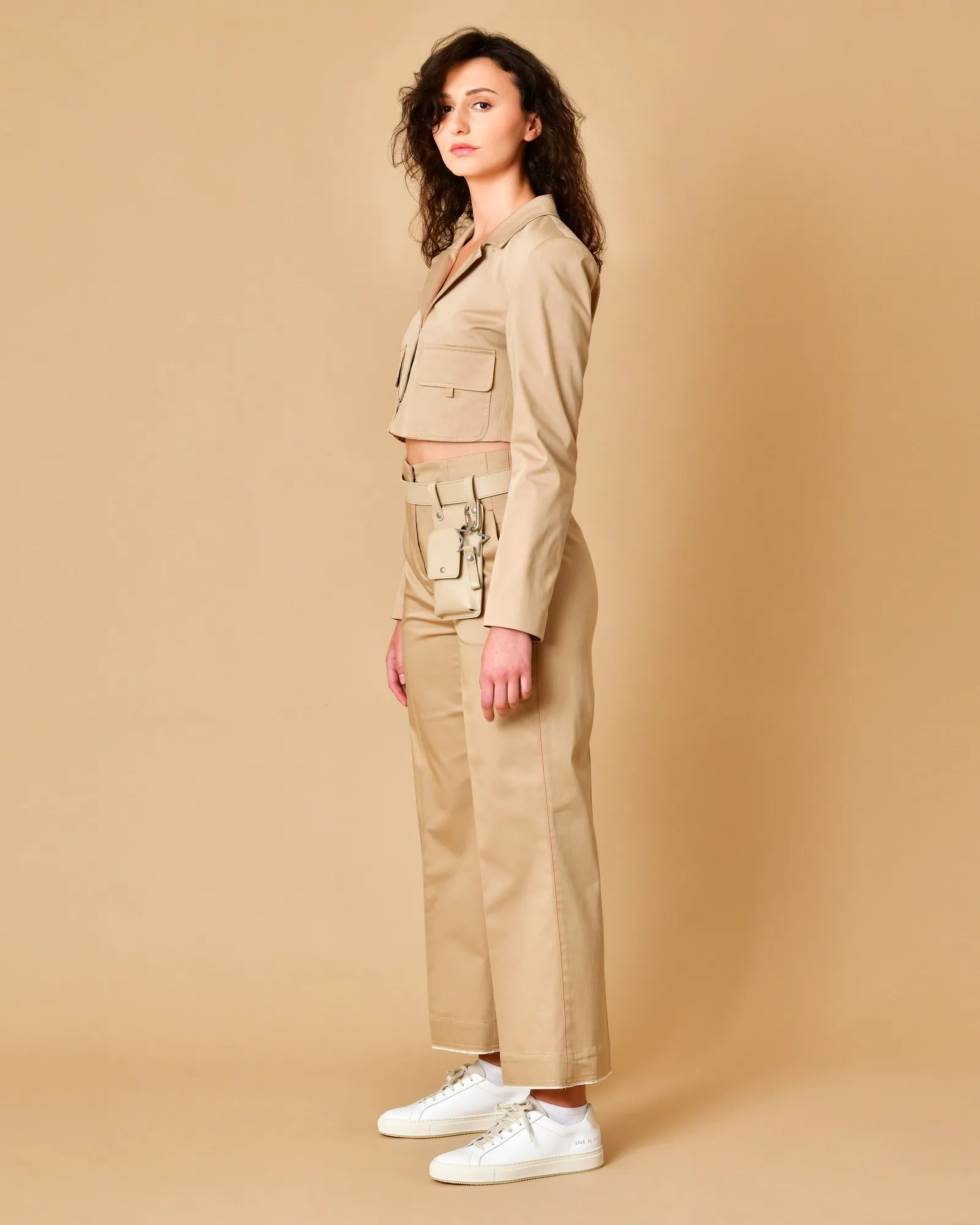 Ceinture beige avec mini pochette Lorena Antoniazzi 