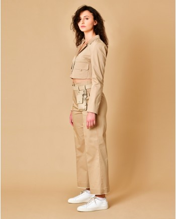 Ceinture beige avec mini pochette Lorena Antoniazzi 