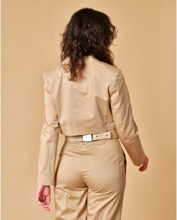 Ceinture beige avec mini pochette Lorena Antoniazzi 