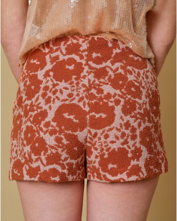 Short en coton à imprimé Tela 