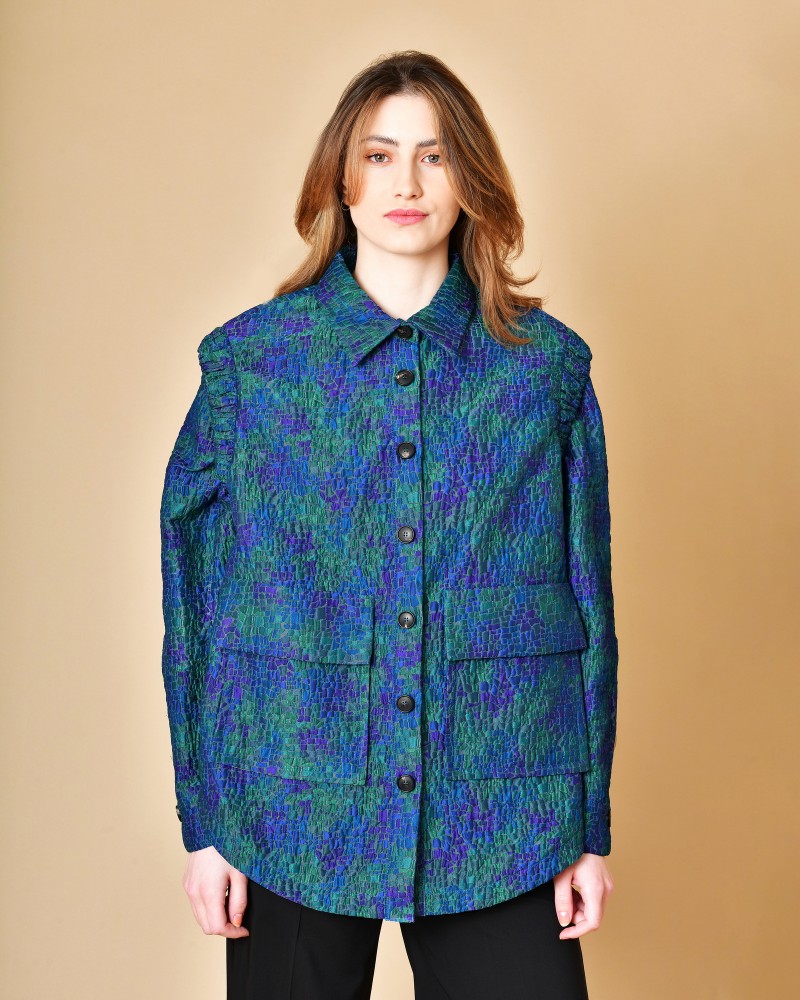 Blouson à effet floqué T_Coat 