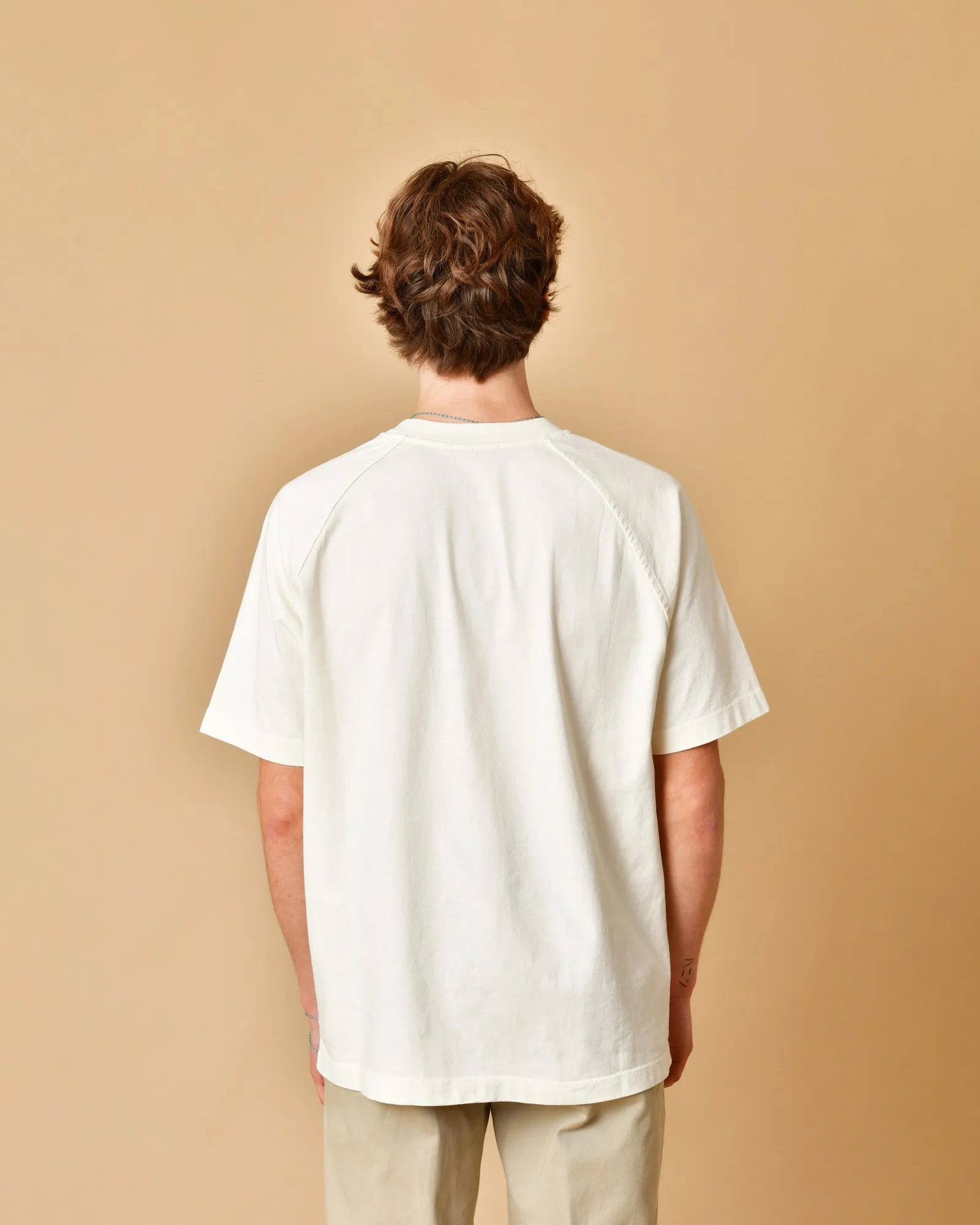 T-shirt en coton à manches raglan Wool & Co 