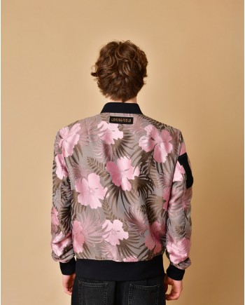 Veste en imprimé floral rose et taupe Lords & Fools 