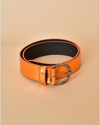 Ceinture orange métallisée MI.YA 