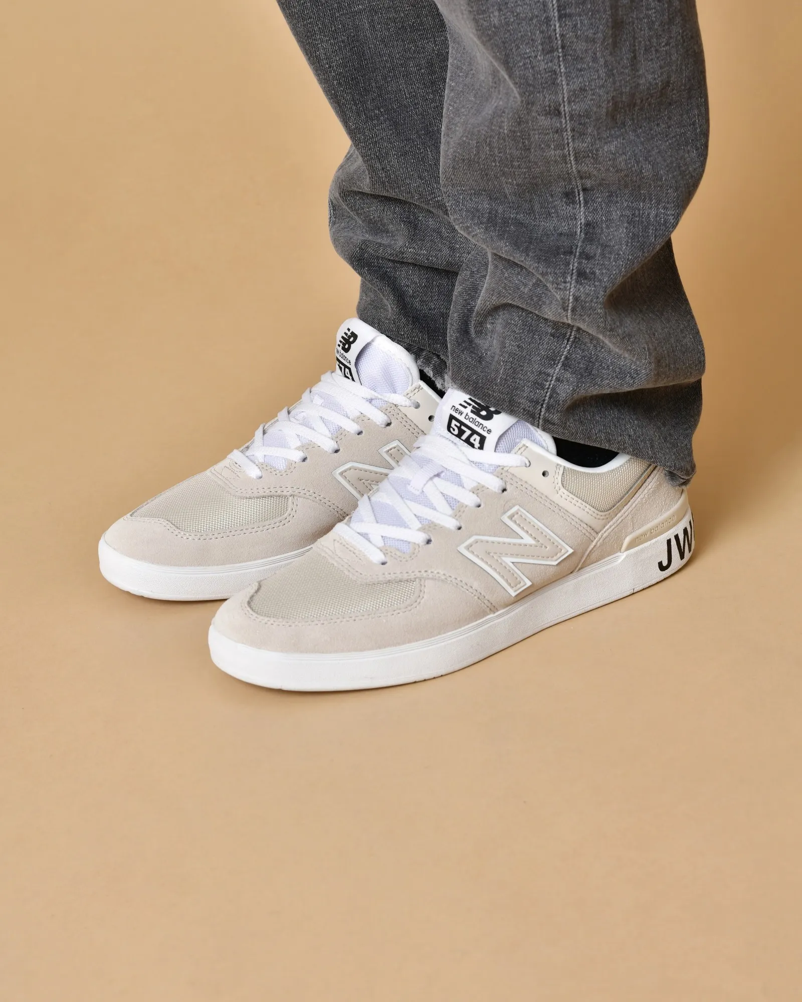 Baskets en daim beige Junya Watanabe MAN x NEW BALANCE 