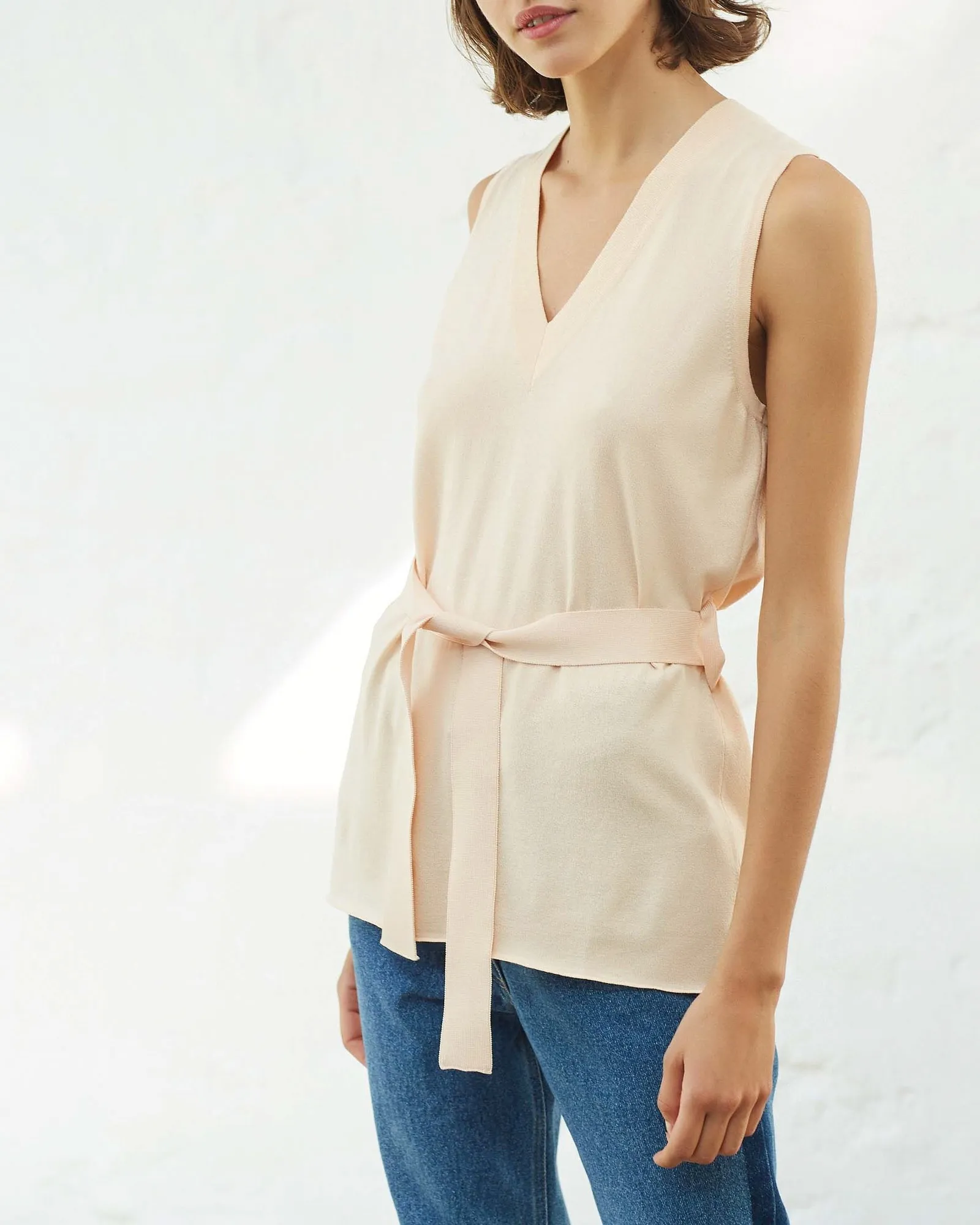 Top en viscose rose Chacok 