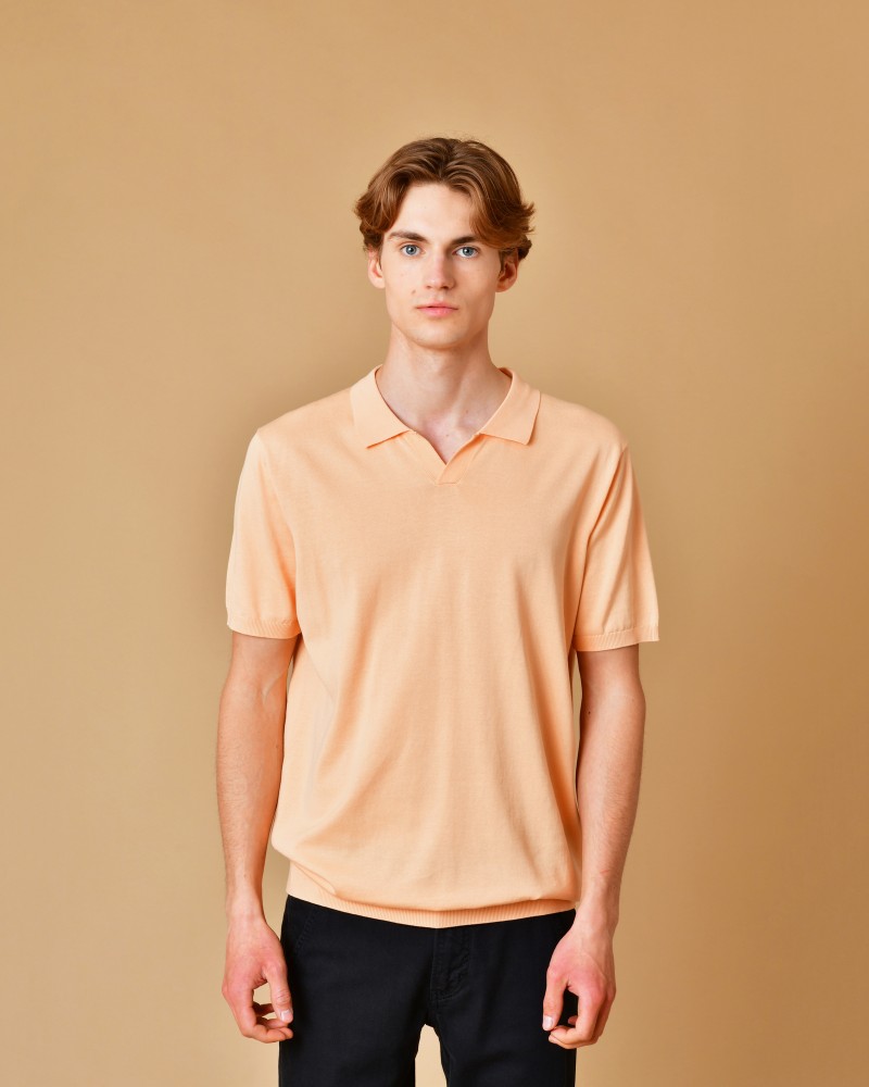 Polo en coton saumon AT.P.CO 