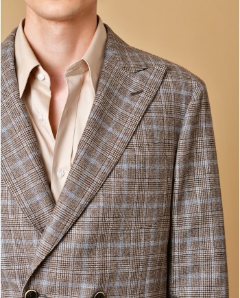 Blazer en laine à carreaux Lardini 