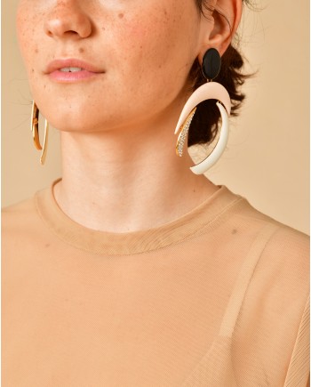 Boucles d’oreilles rose Emilio Pucci 