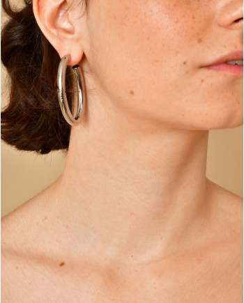 Boucles d'oreilles en plaqué argent Emilio Pucci 