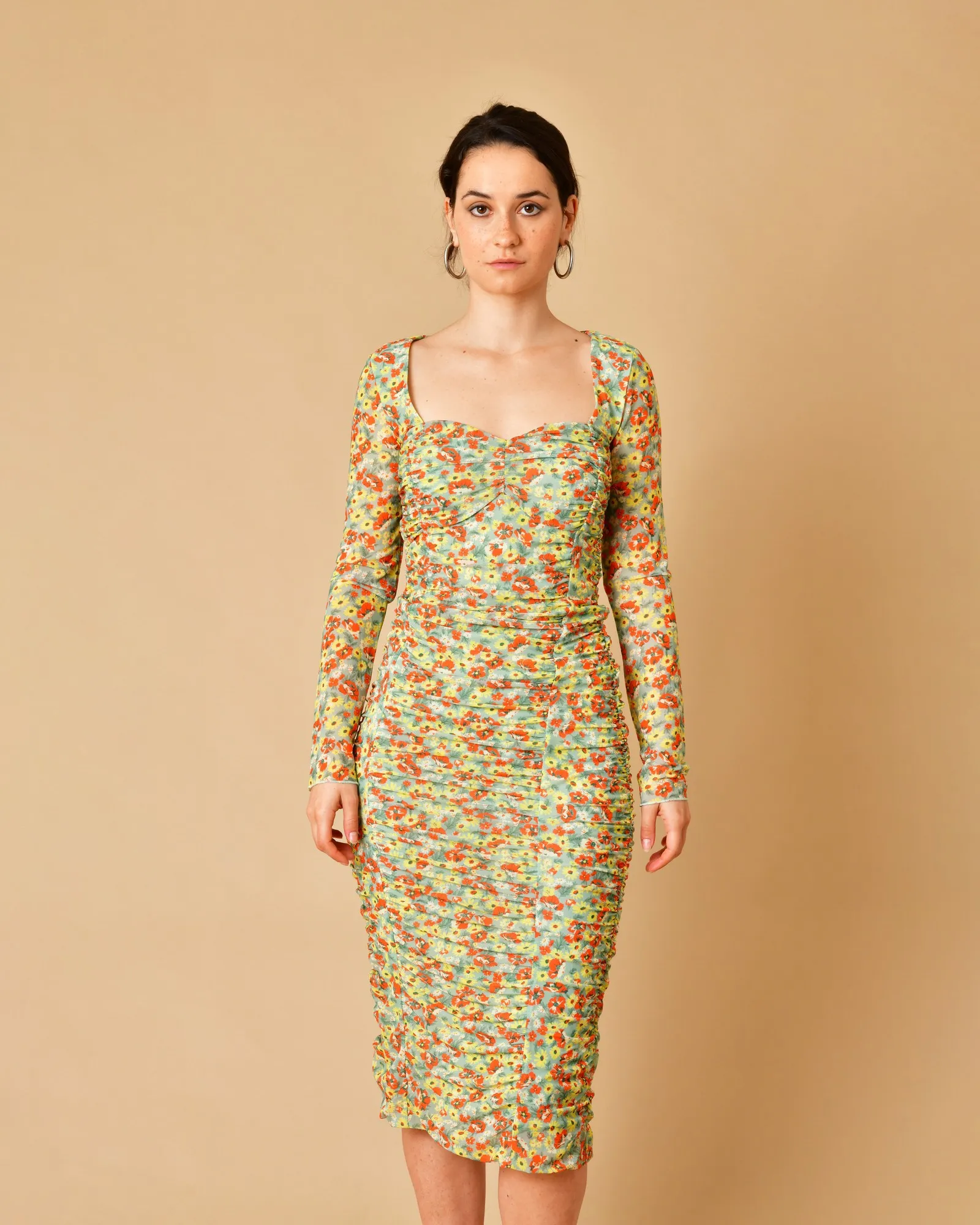 Robe fleuri Ganni 