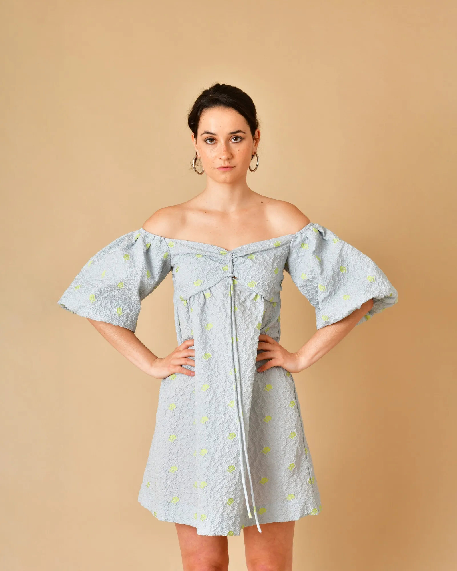 Robe à imprimé jacquard fleurs Béatrice B 