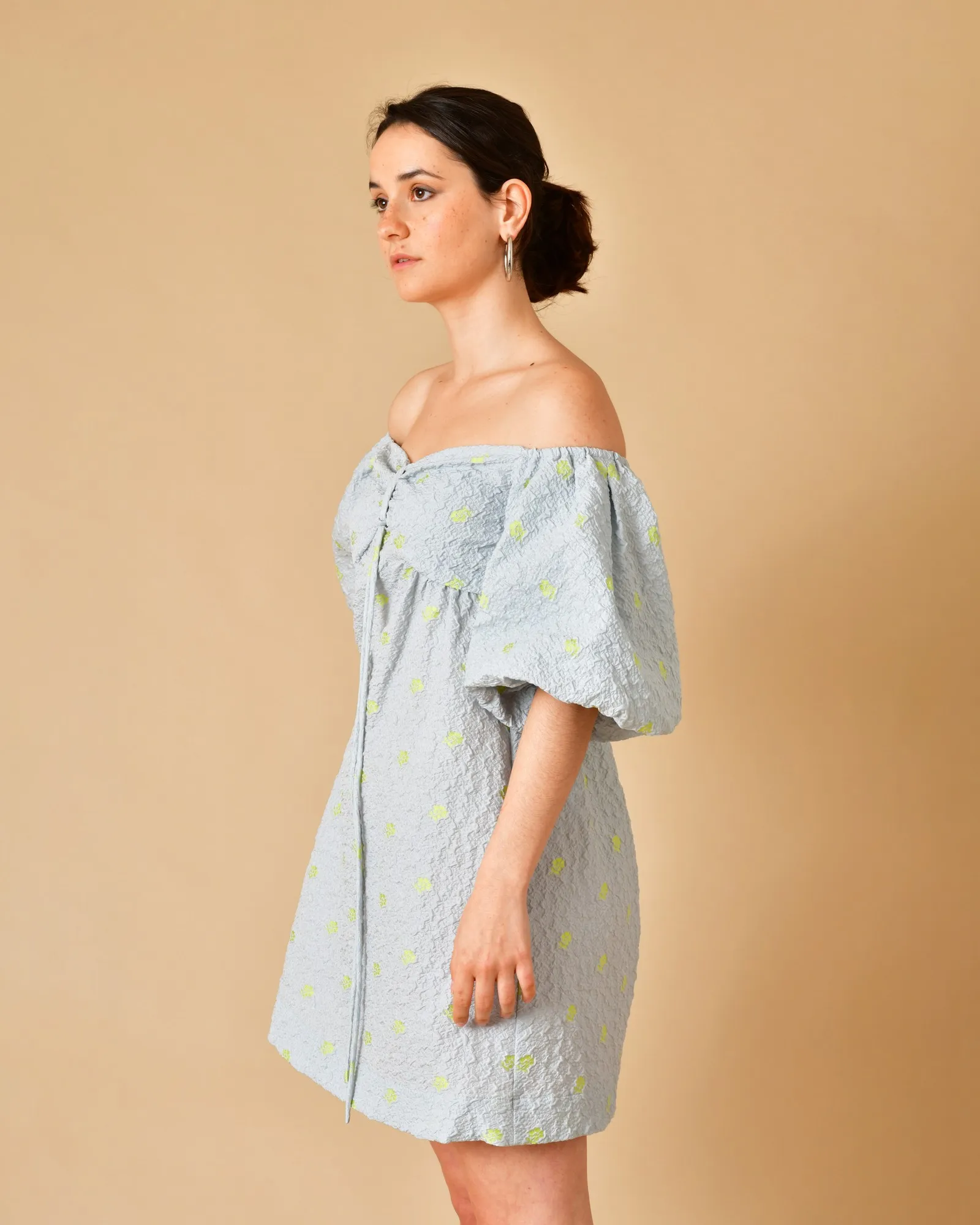 Robe à imprimé jacquard fleurs Béatrice B 