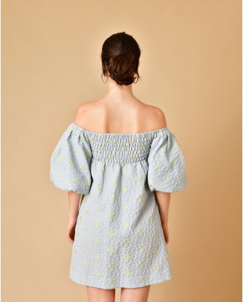 Robe à imprimé jacquard fleurs Béatrice B 