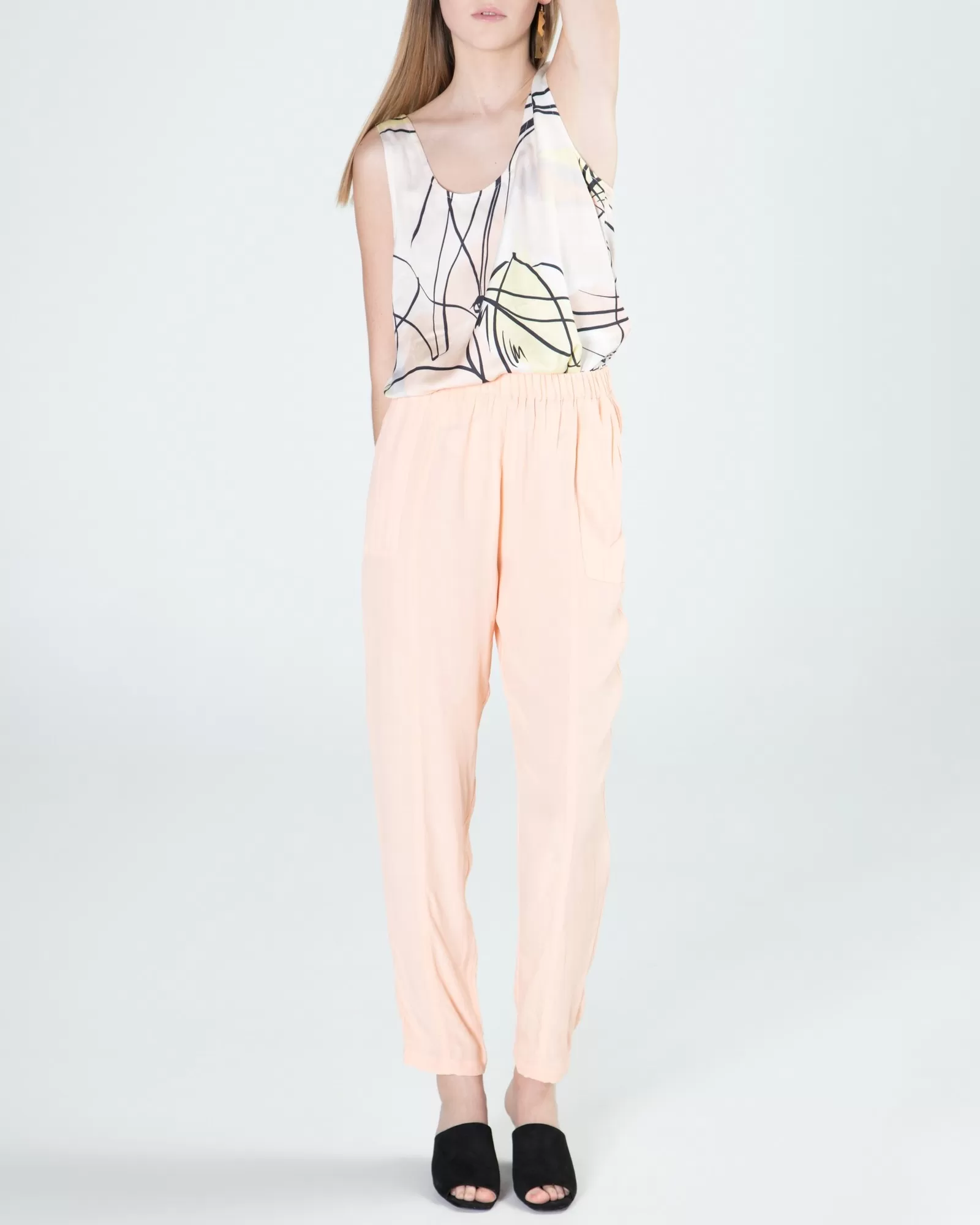 Pantalon léger rose pêche Chacok 