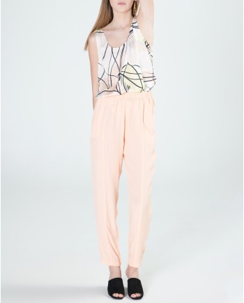 Pantalon léger rose pêche Chacok 