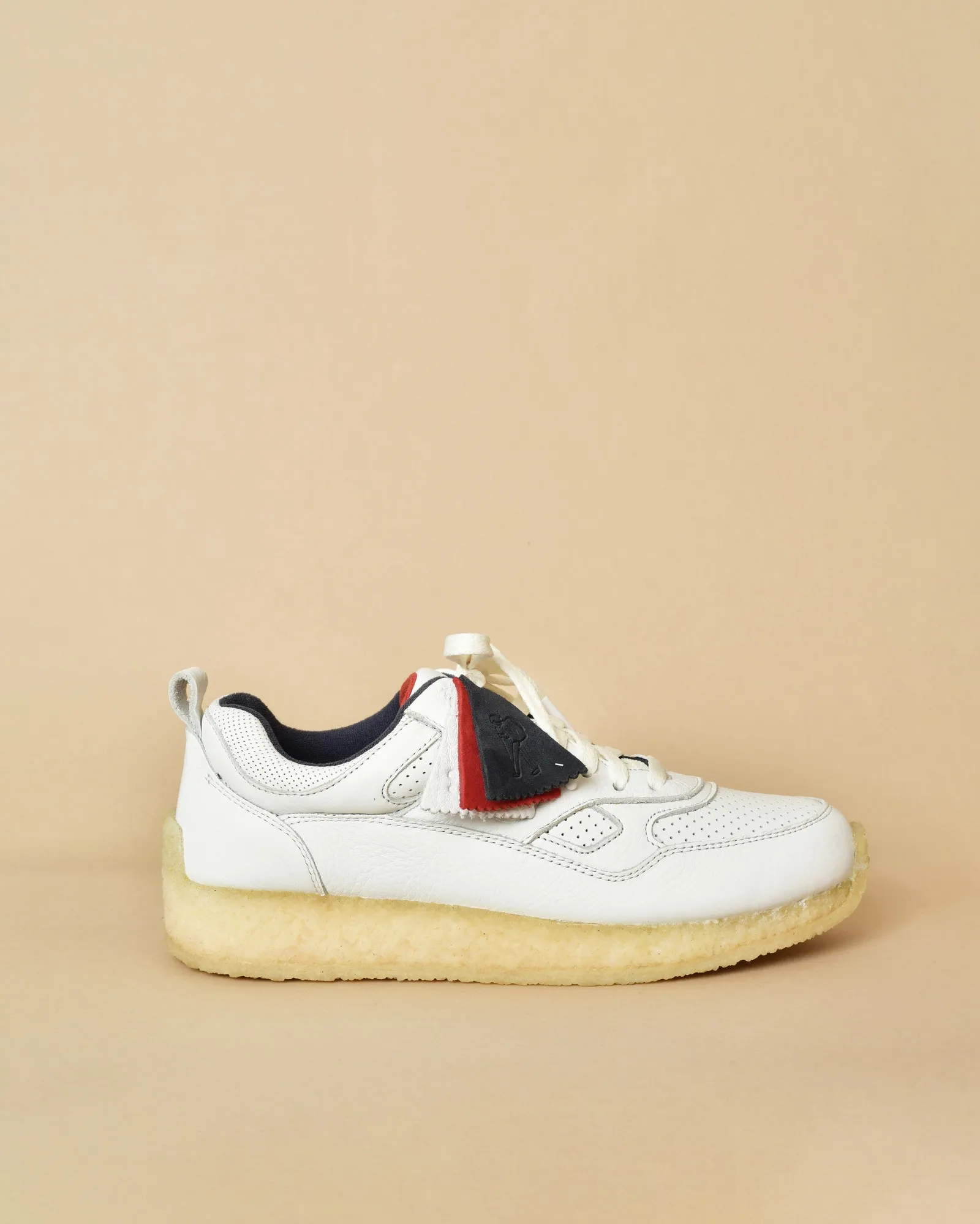 Baskets en cuir blanc Clarks Lockhill 