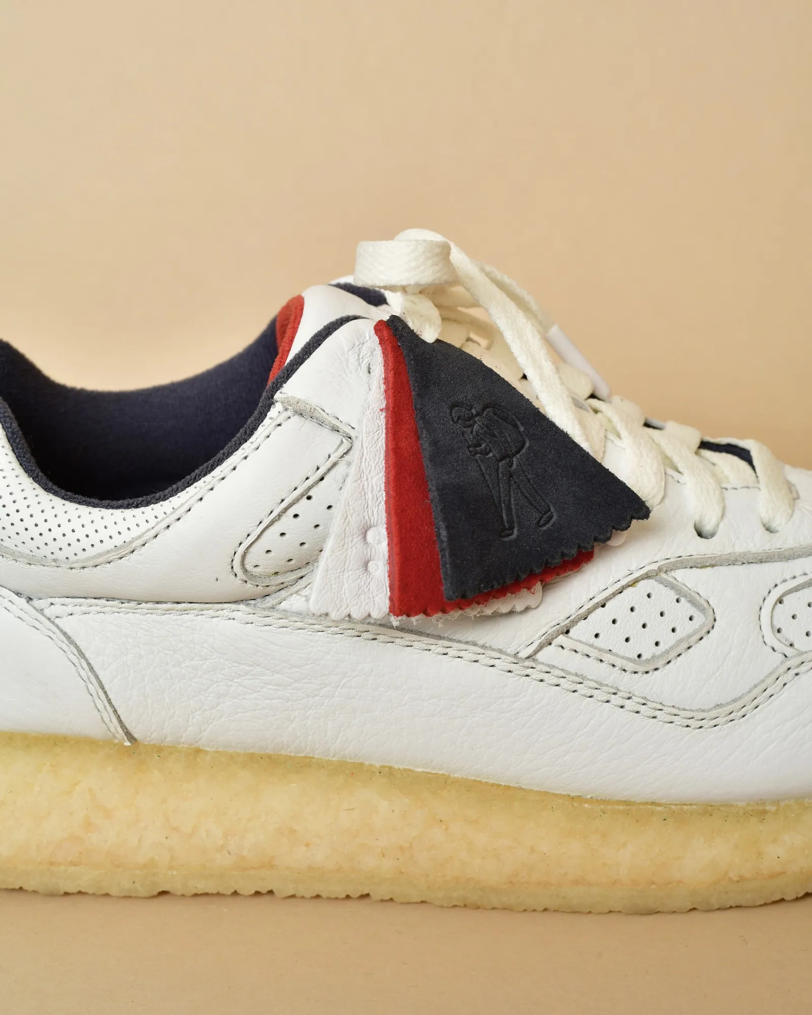 Baskets en cuir blanc Clarks Lockhill 