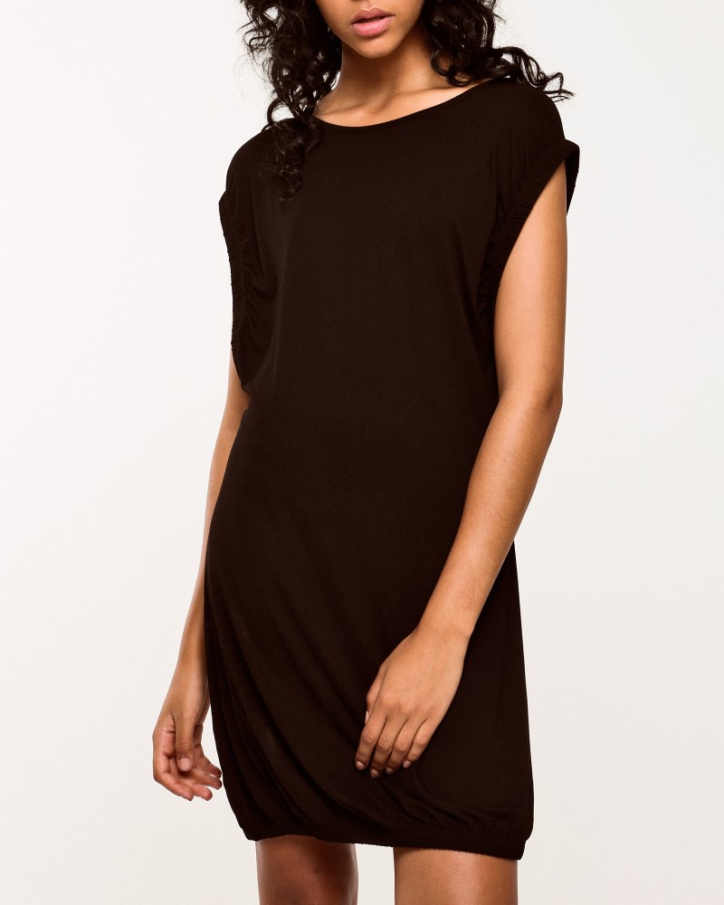 Robe en jersey noir Chacok 