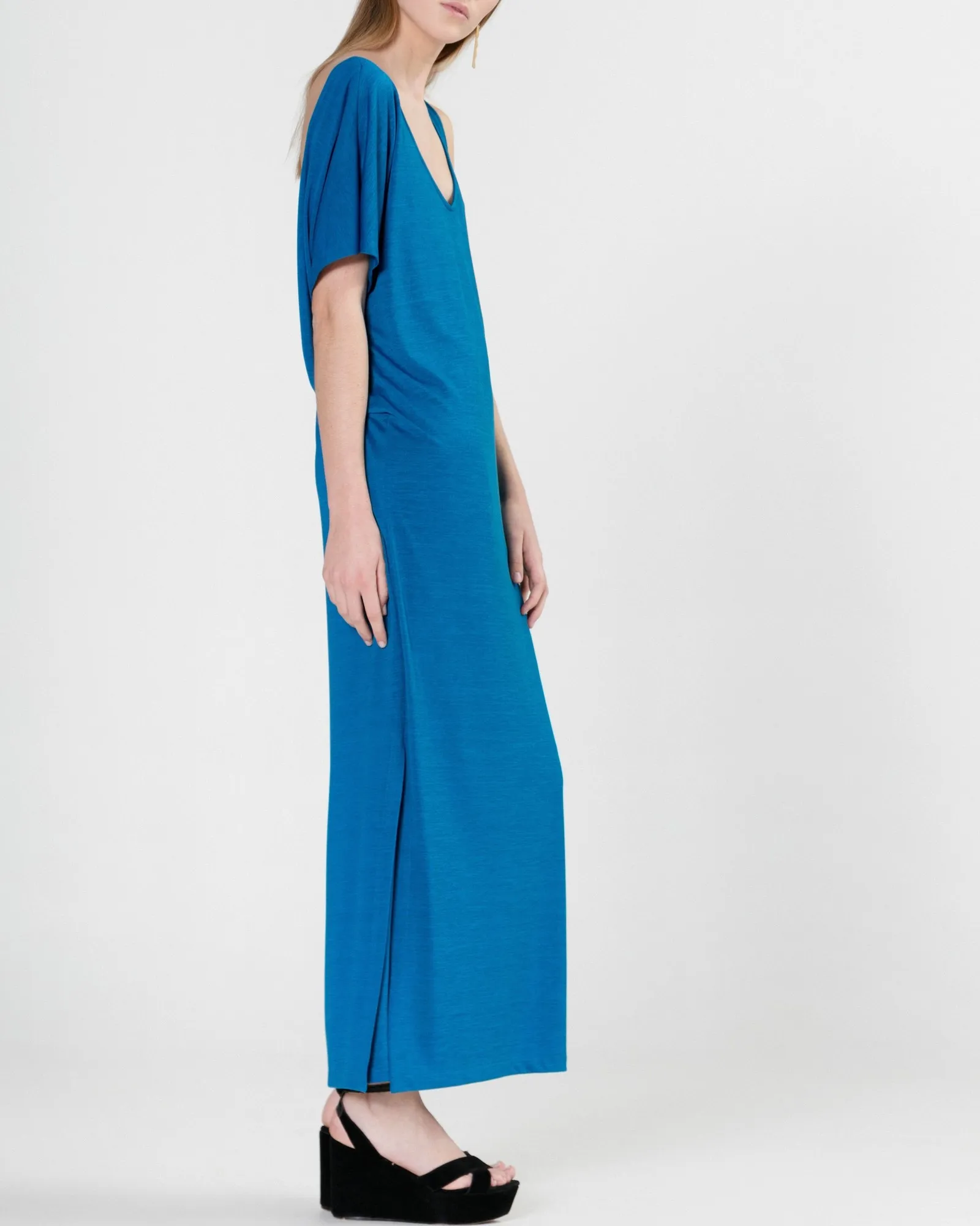 Robe longue bleue sans manches Chacok 