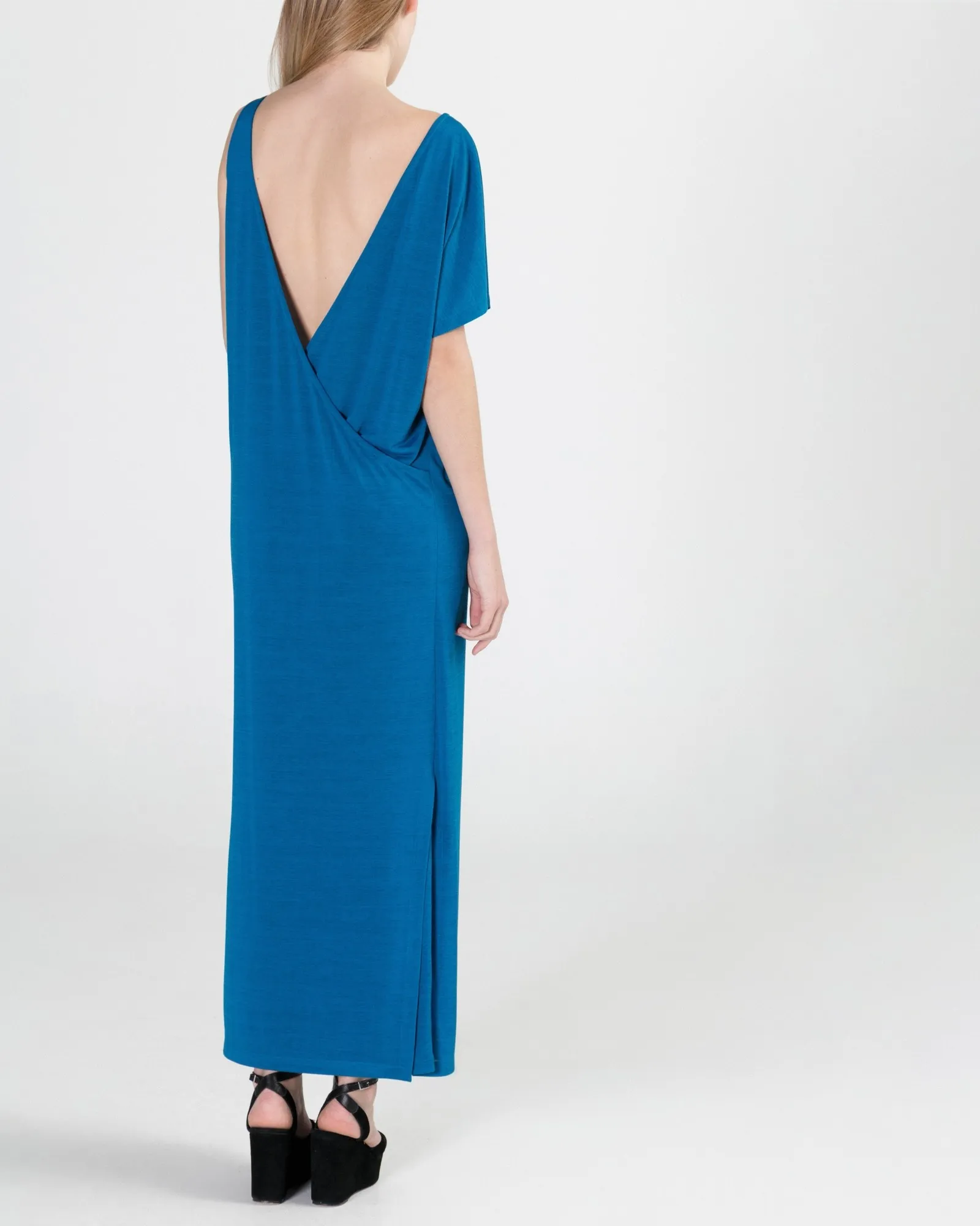 Robe longue bleue sans manches Chacok 