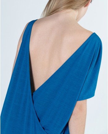 Robe longue bleue sans manches Chacok 