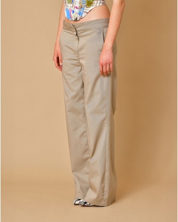 Pantalon beige à taille basse Palm Angels 