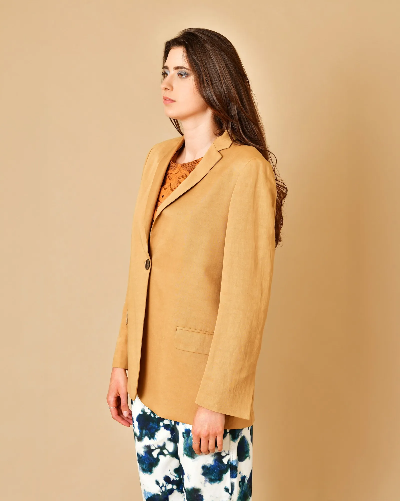 Blazer en lin mélangé Chloé Stora 