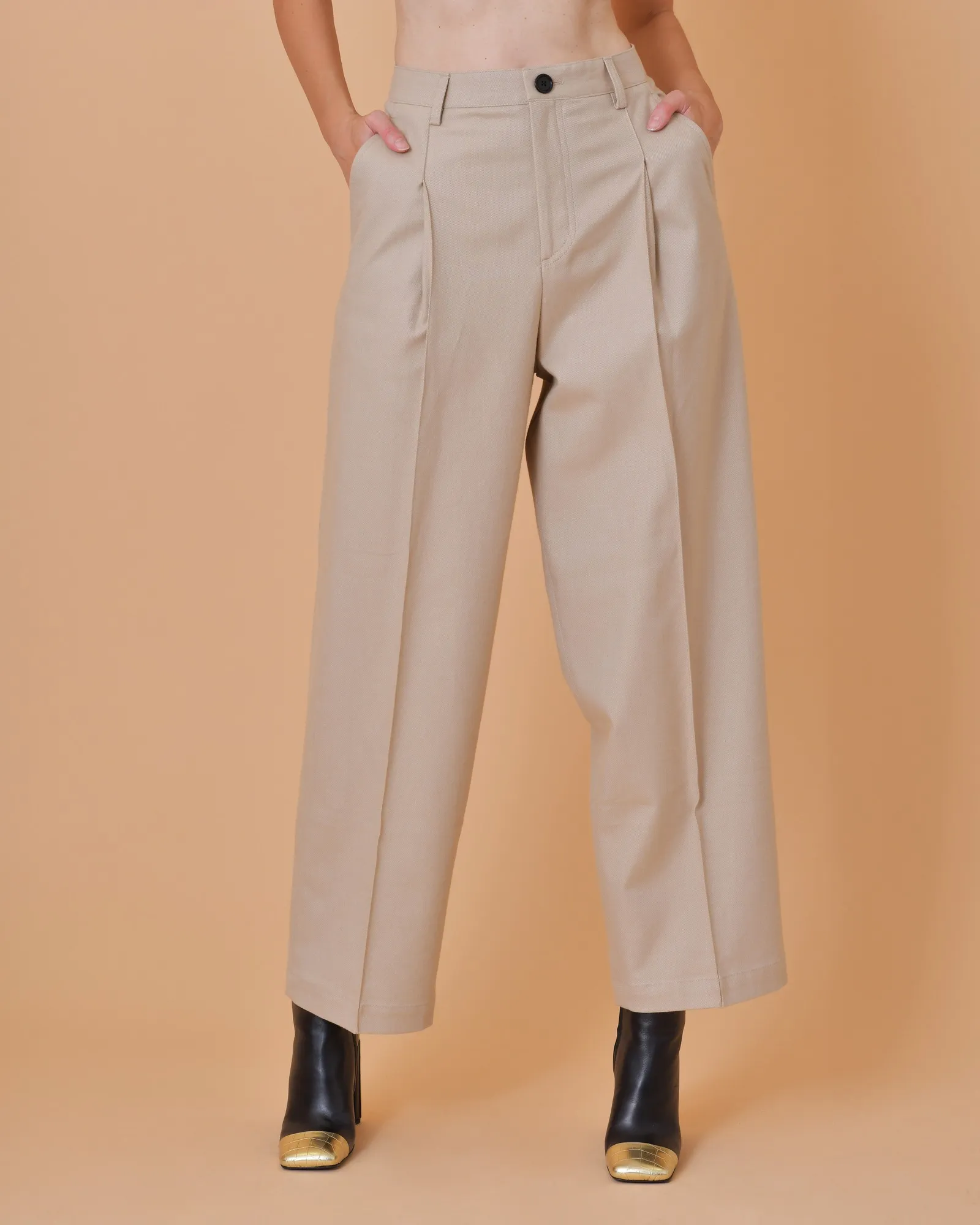 Pantalon large à pinces Chloé Stora 