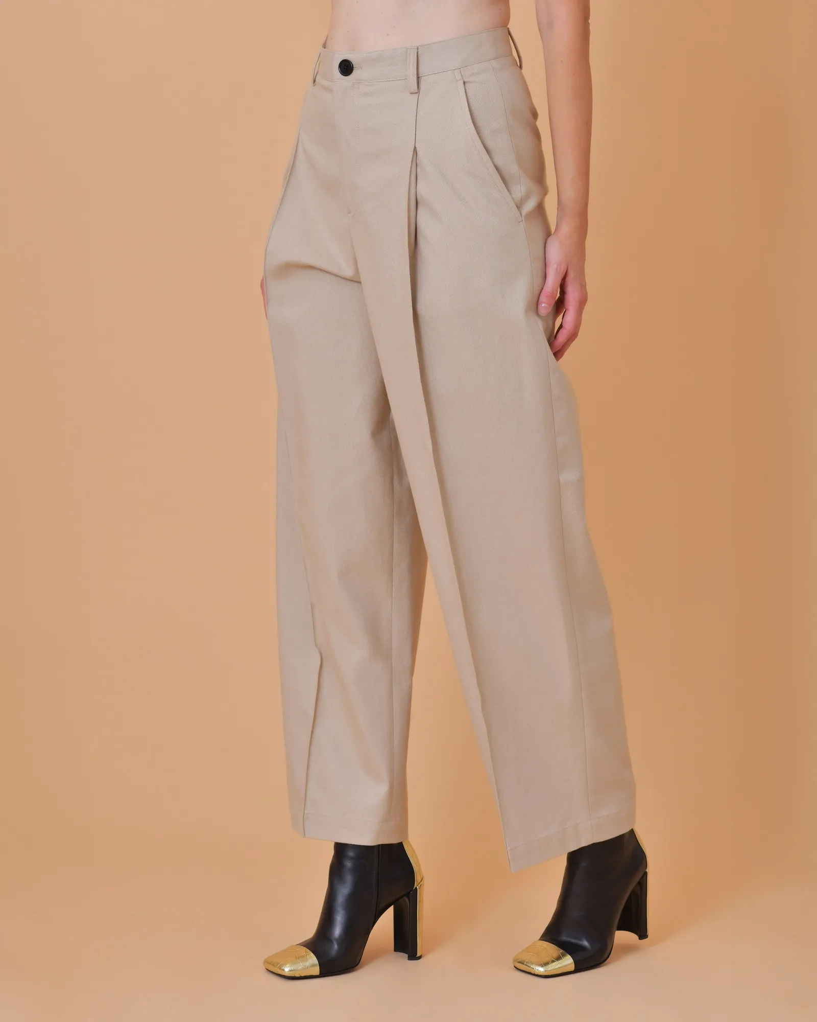 Pantalon large à pinces Chloé Stora 