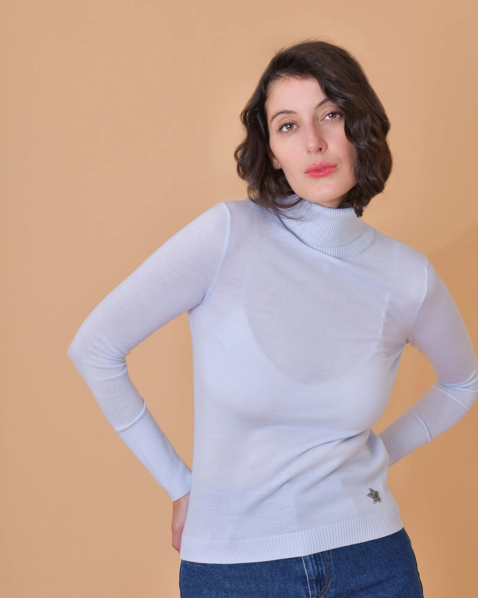 Pull en laine vierge et cachemire Lorena Antoniazzi 