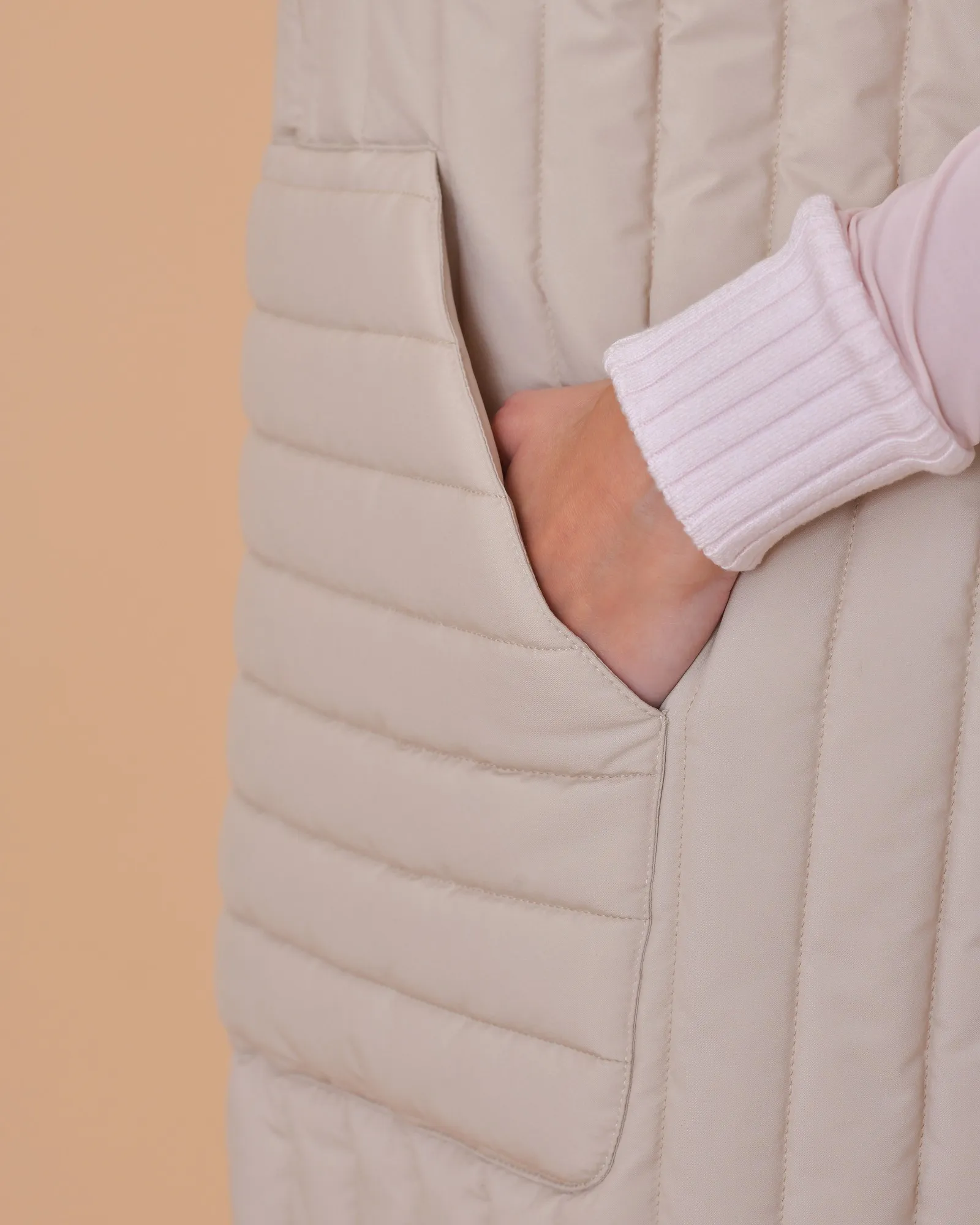 Cape-veste en tissu technique matelassé Peserico 