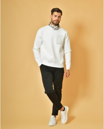 Sweat en maille stretch blanc People Of Shibuya 