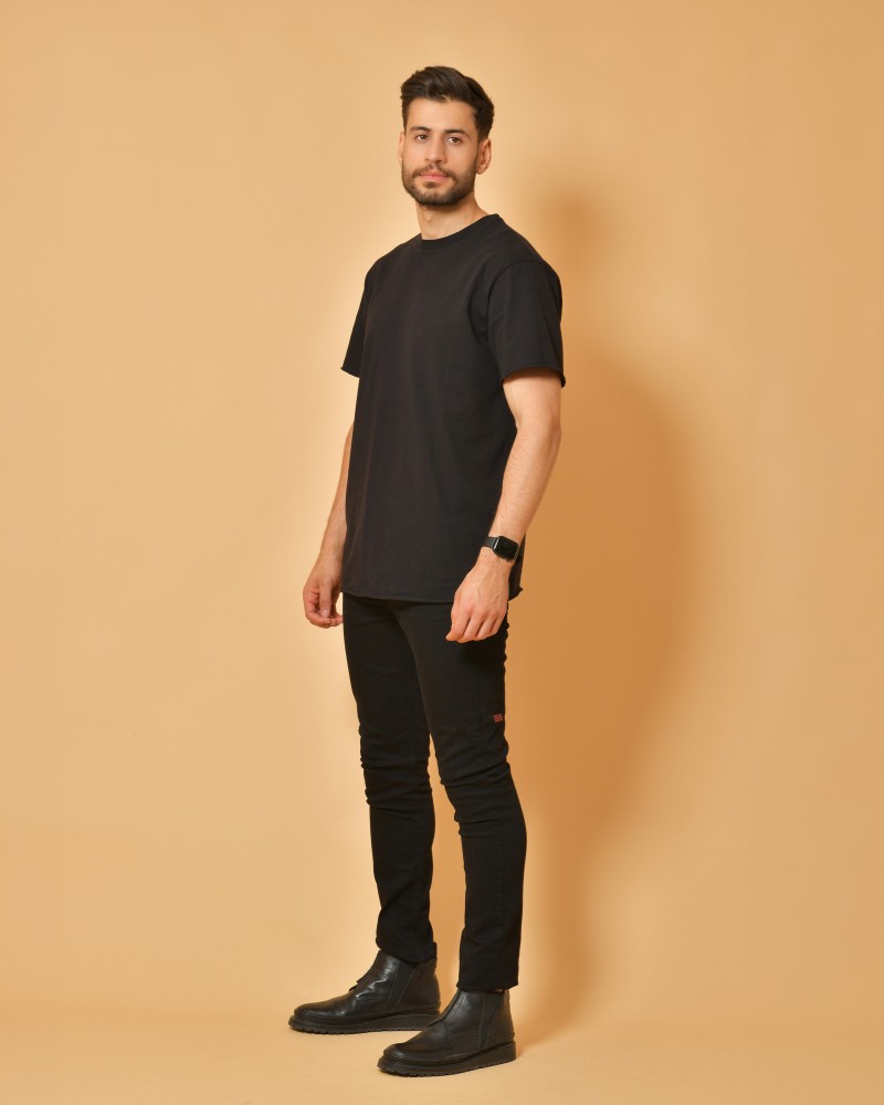 T-shirt en coton noir John Elliott 