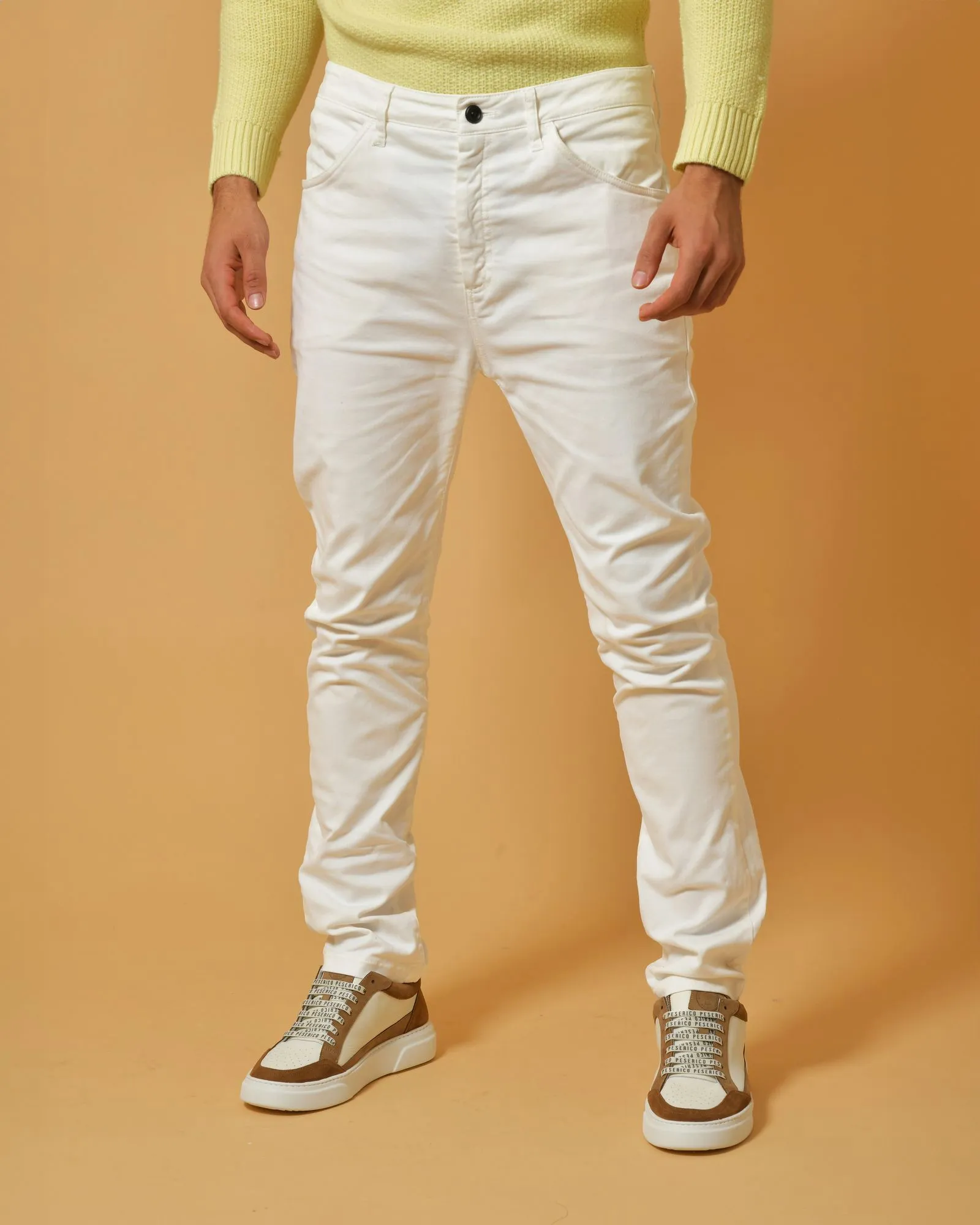 Pantalon en coton blanc Nostra Santissima 