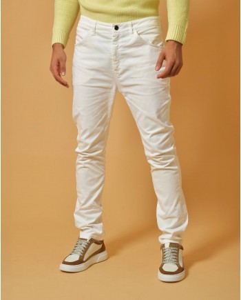 Pantalon en coton blanc Nostra Santissima 