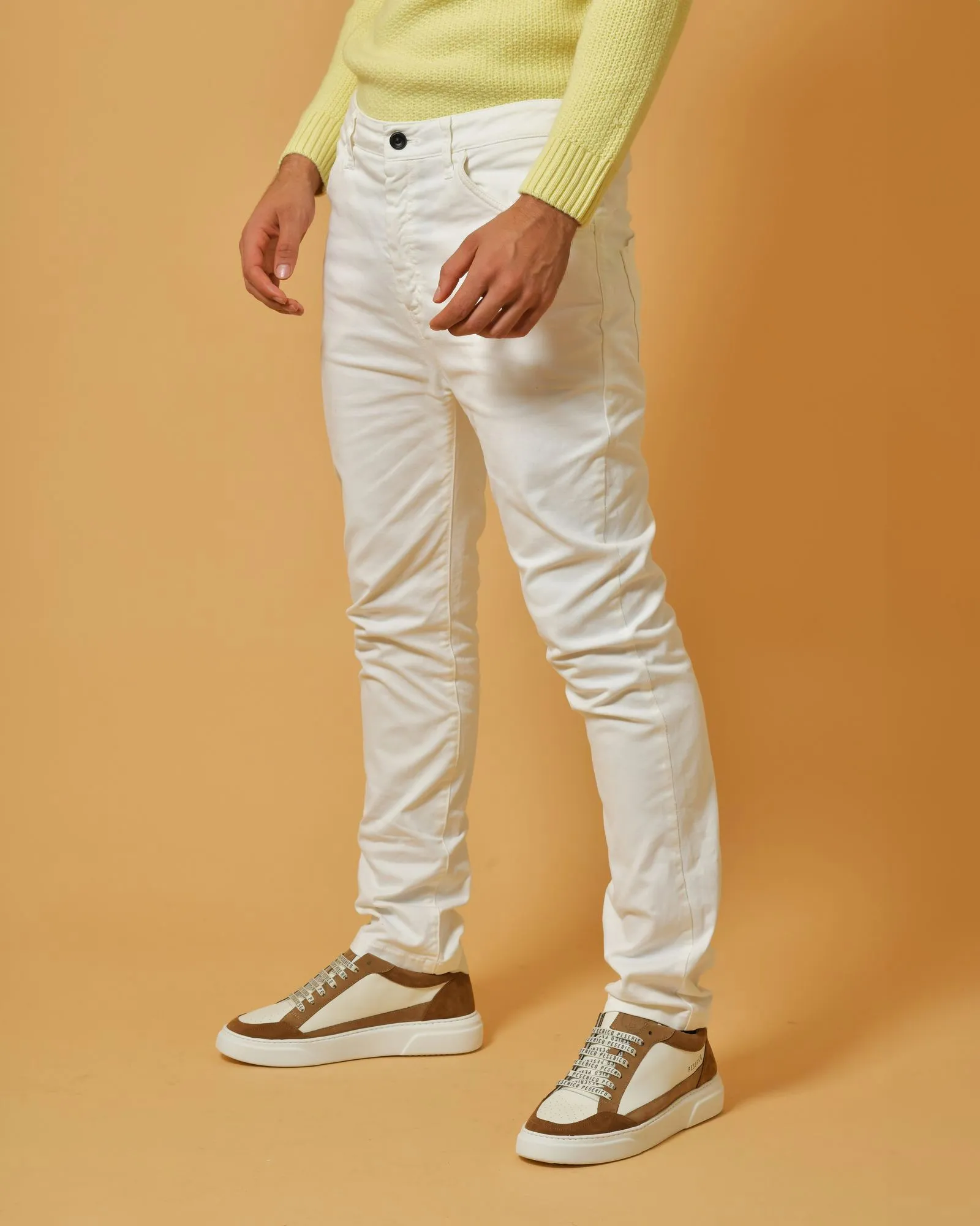 Pantalon en coton blanc Nostra Santissima 