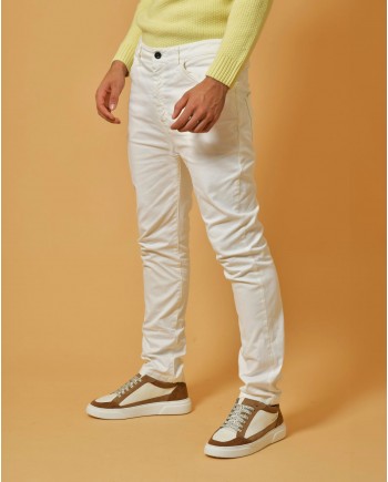 Pantalon en coton blanc Nostra Santissima 