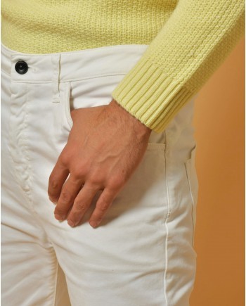 Pantalon en coton blanc Nostra Santissima 