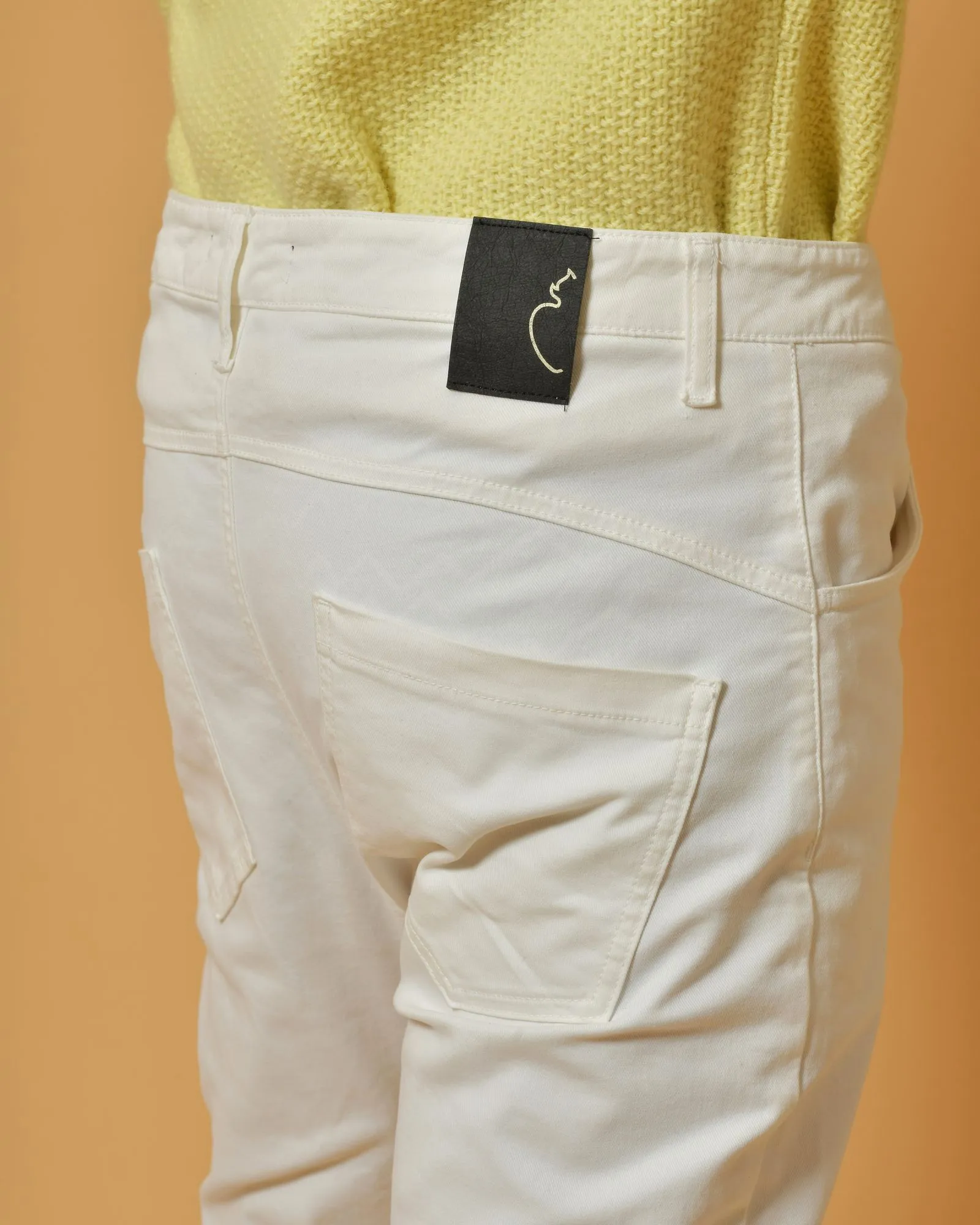 Pantalon en coton blanc Nostra Santissima 